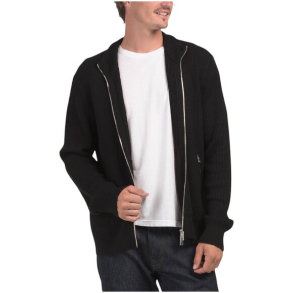 THEORY Merino Wool Rib Jacket - Picture 1 of 3
